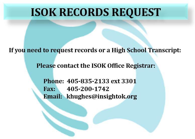 Records Request - Contact Us - Insight School of Oklahoma - The ISOK Hub
