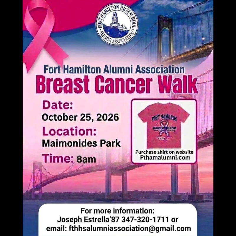 1st Annual Fort Hamilton Alumni Association Breast Cancer Awareness Walk Featured Photo