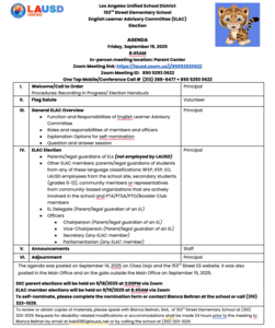 ELAC Elections