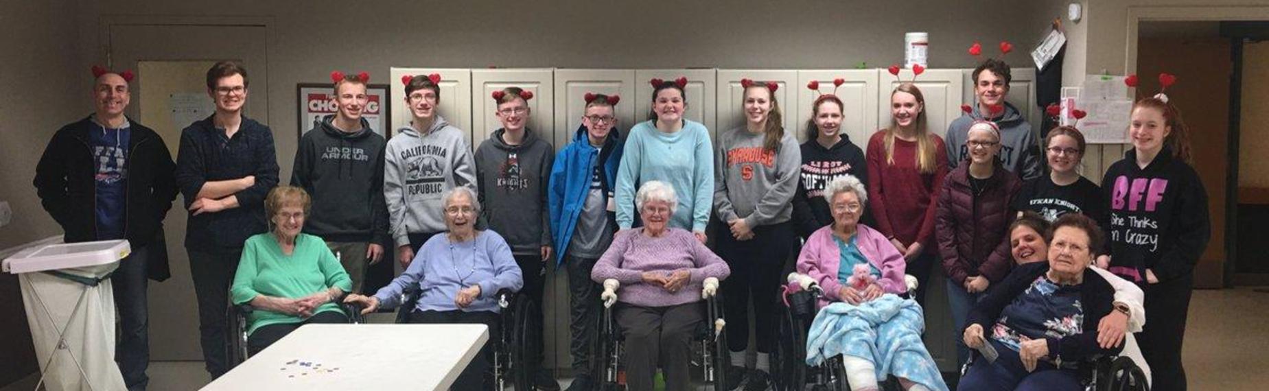 Students visit LeRoy Village Green