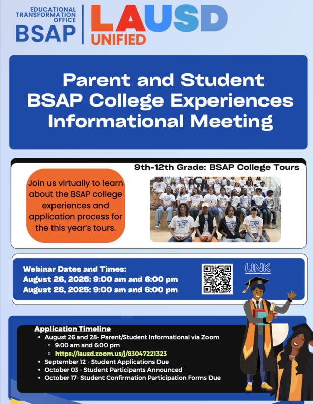 BSAP College Tour Informational Mtg Link