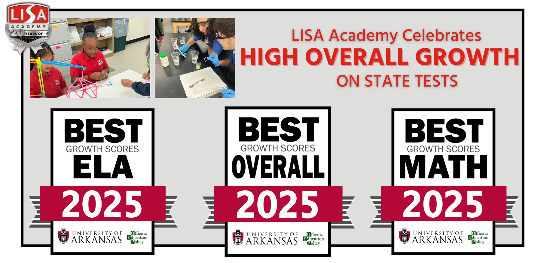 LISA Academy high overall growth