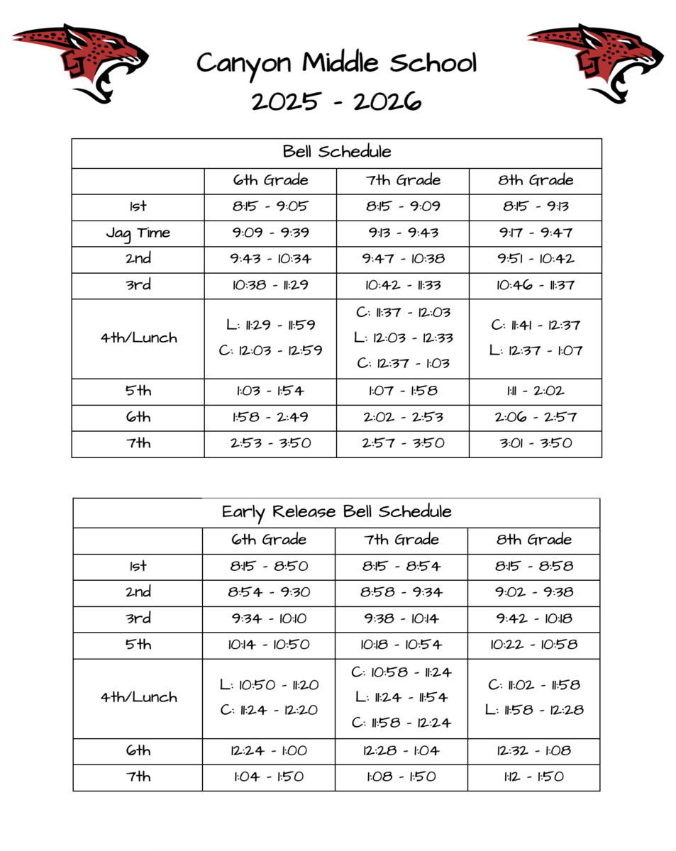 25-26 Bell Schedule