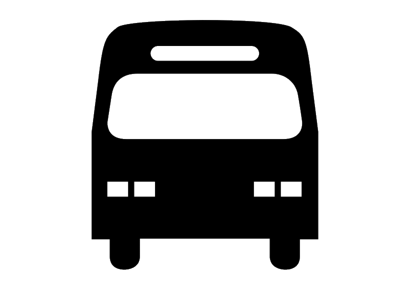 city bus silhouette