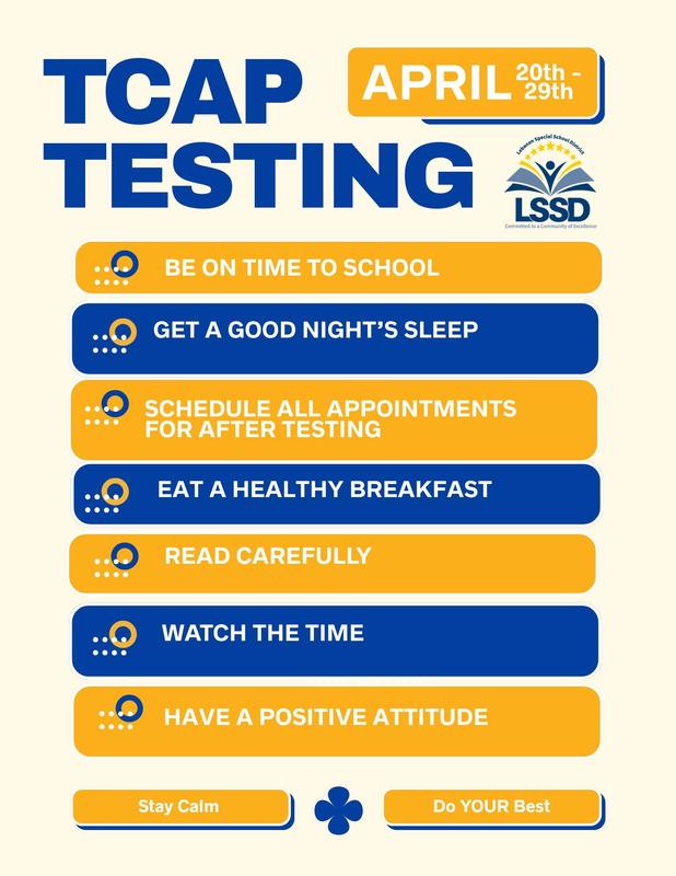 blue and yellow lines with white font