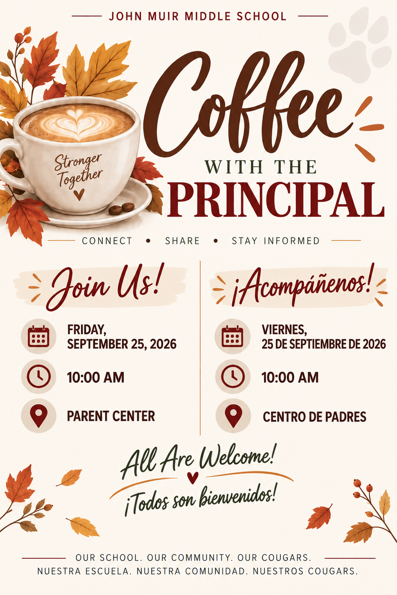 Coffee with the Principal 9-25-26