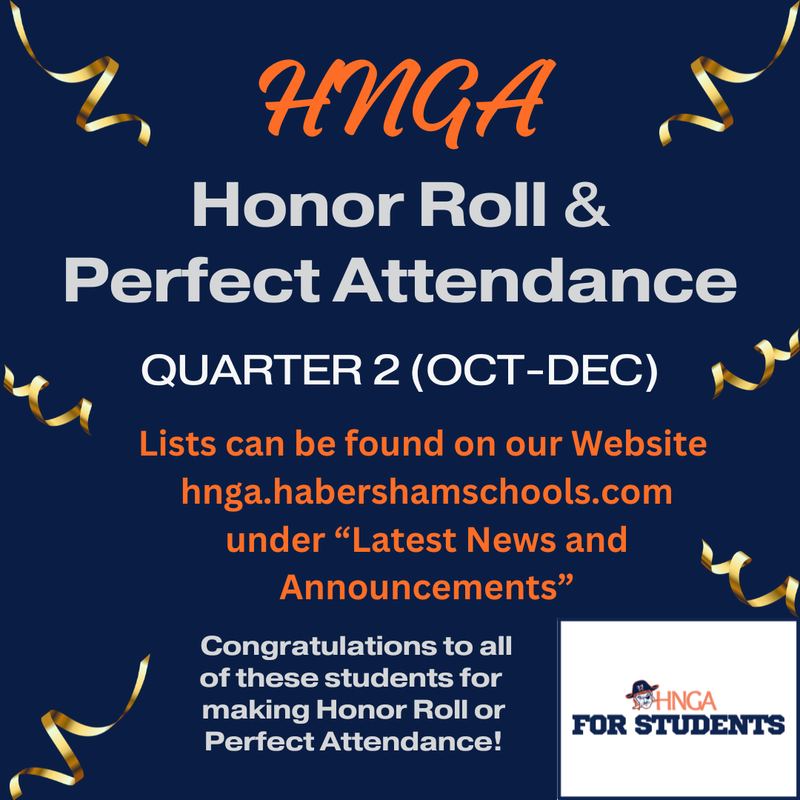Honor Roll Lists and Perfect Attendance Q2