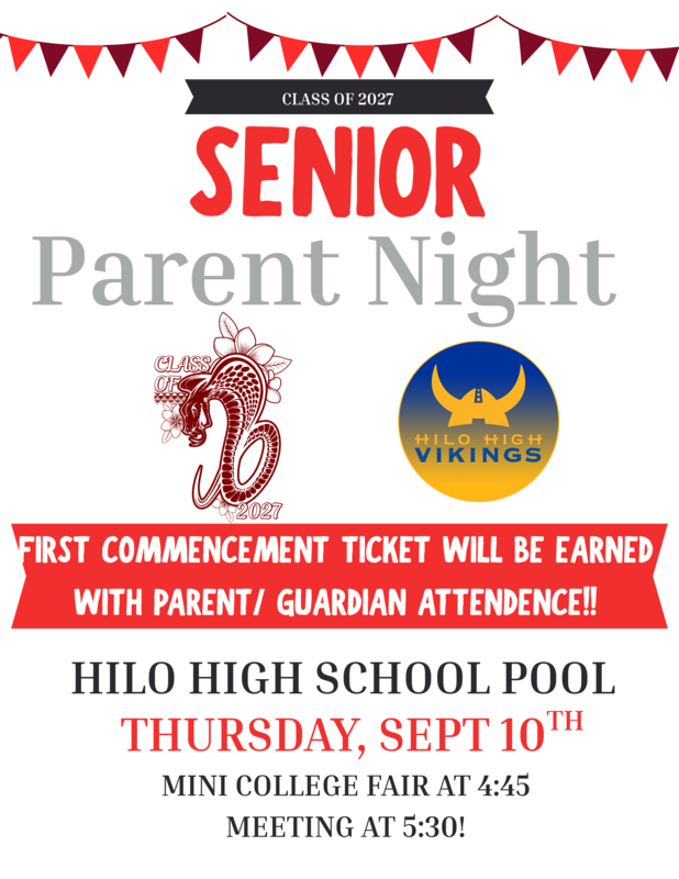 Senior Parent Night on Thursday, September 10, 2026 Featured Photo