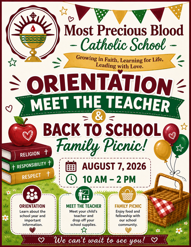 Orientation, Meet the Teacher, Family Picnic