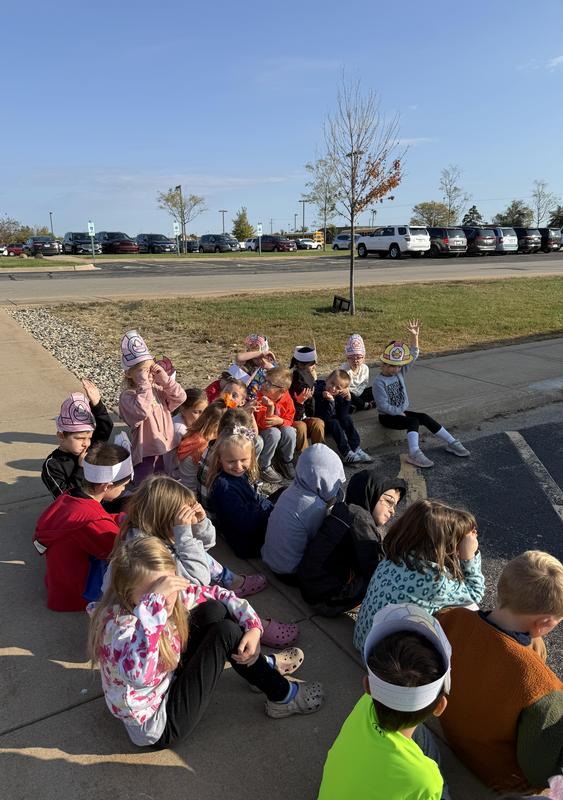 Kindergarten learning fire safety