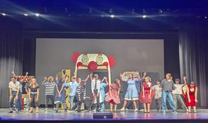 TKHS cast members practice a dance scene for the upcoming musical.