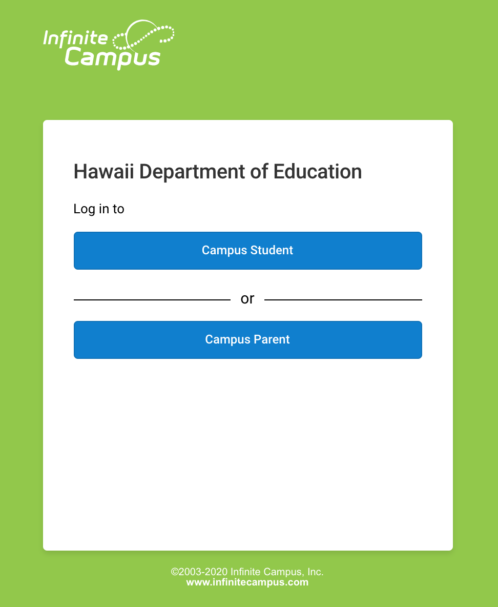Infinite Campus Hawaii Teacher Login RONGYQ