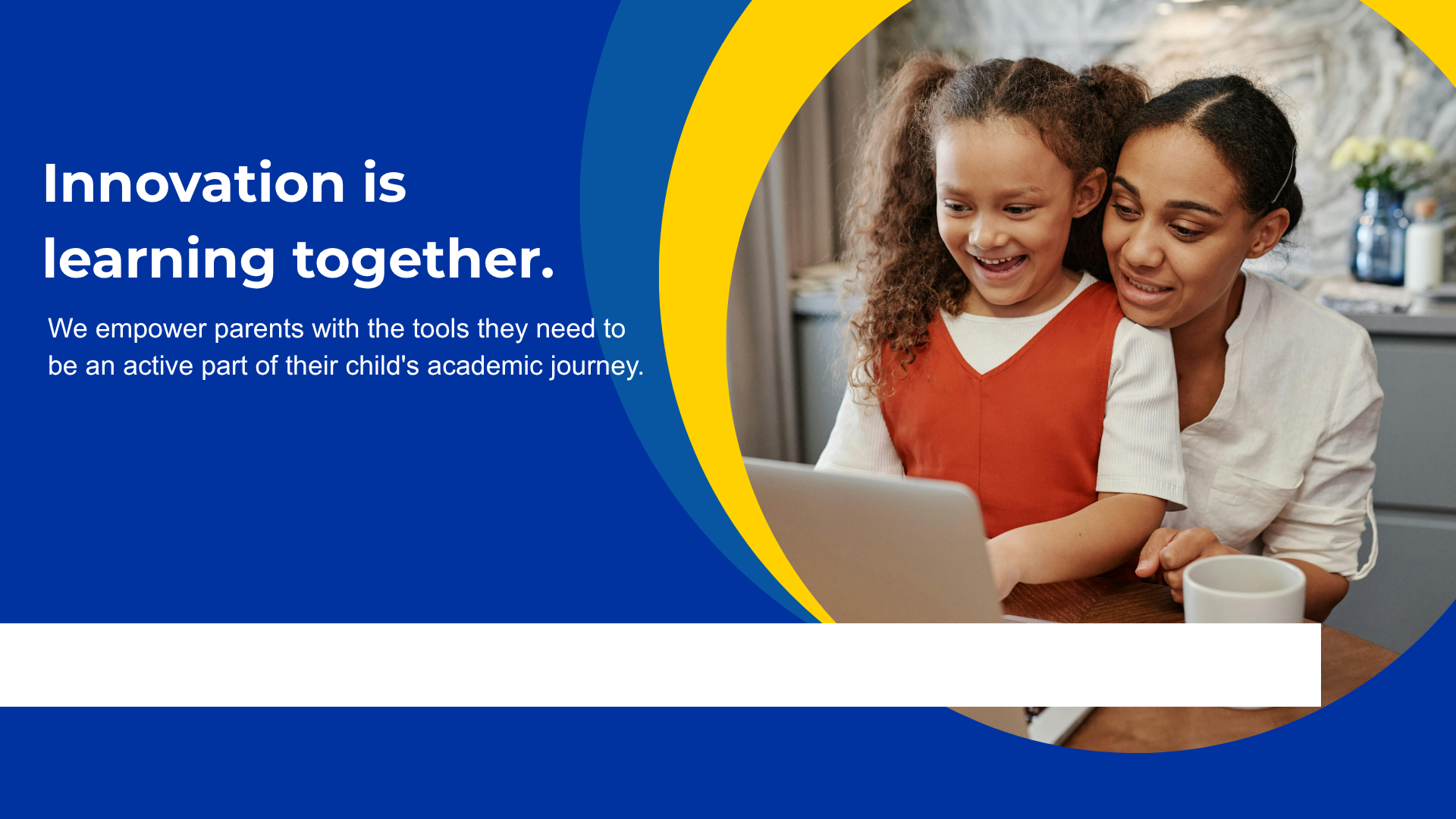 Mother and daughter engaged with a laptop, focused on learning together.