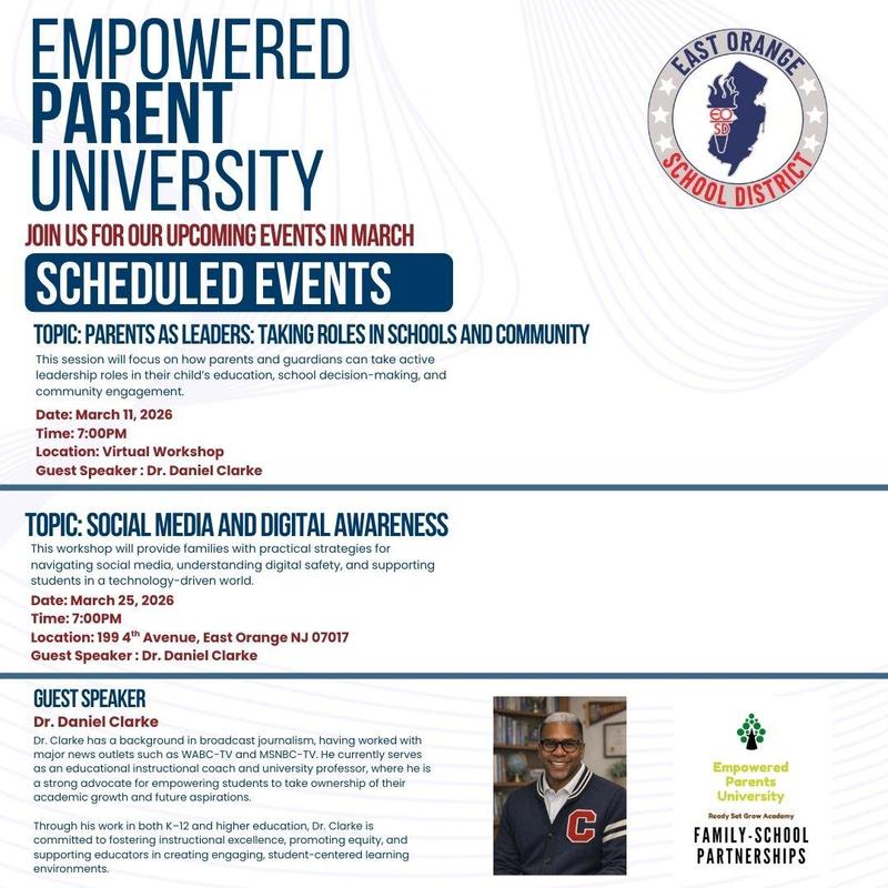 Parent Workshops - March 11 & 25