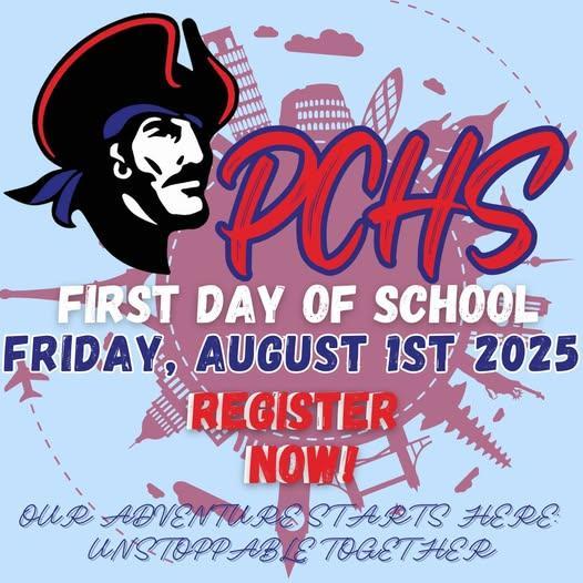 Ready for the New School Year?  Pirate families, the first day of school is August 1st