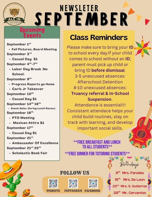 September Newsletter 2026