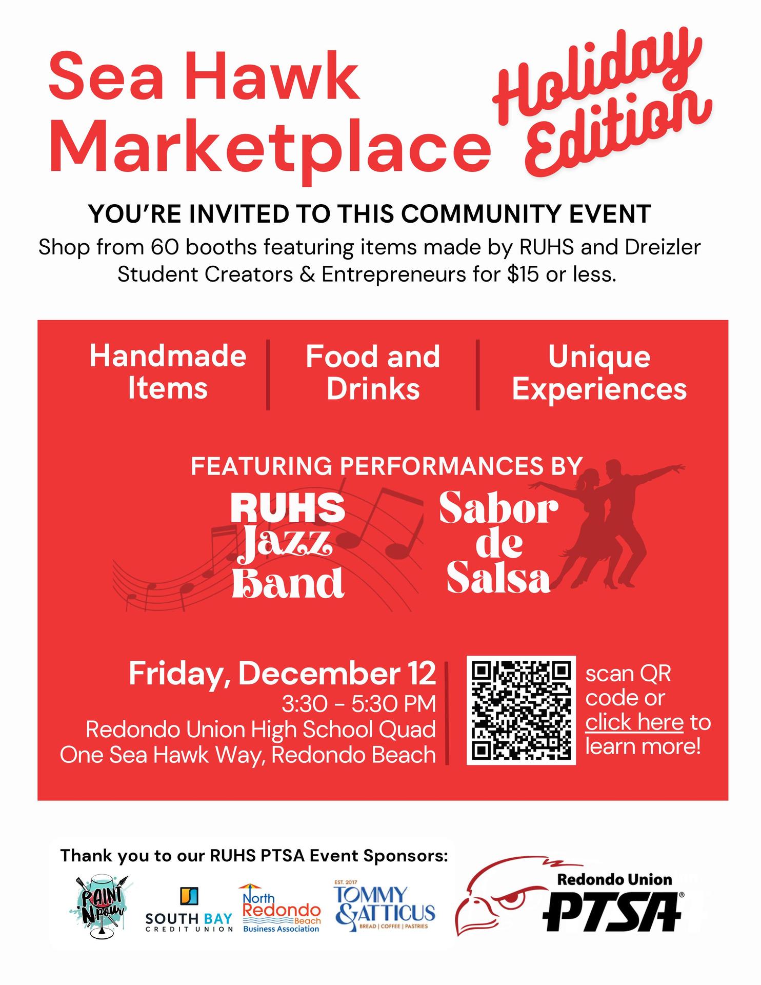RUHS PTSA Sea Hawk Marketplace