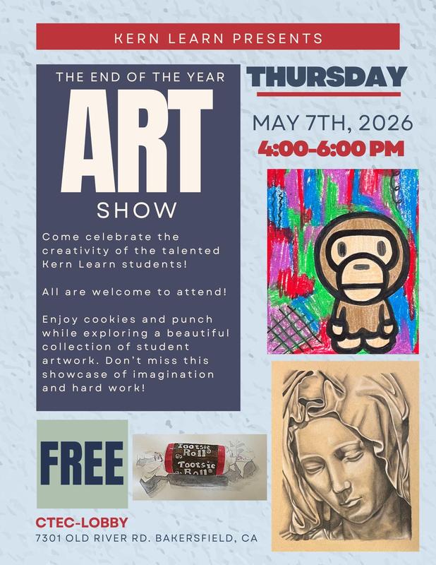 Kern Learn Art Show Flyer