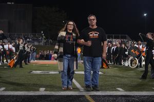 Chris and Sara Kinne are the grand marshals for the homecoming parade.