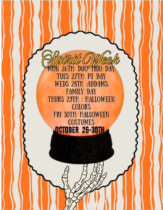 Spirit Week flyer