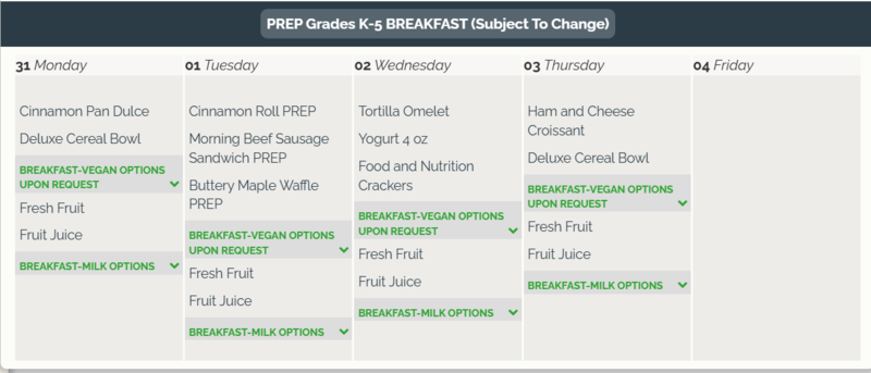 Breakfast for the Week / Desayuno para la semana