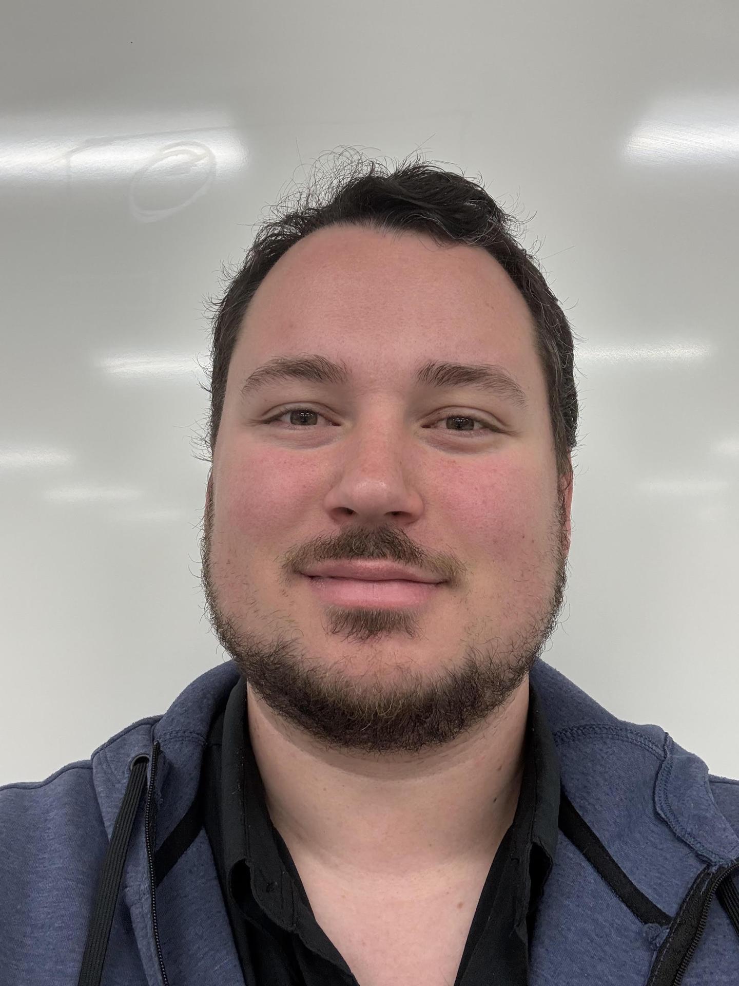 A photo of welding instructor Orlando Sorensen. The new guy, fresh from the wilds of Alaska.