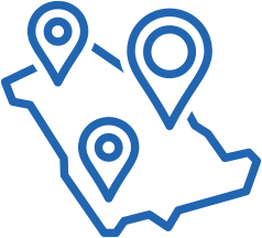 icon showing different marked locations