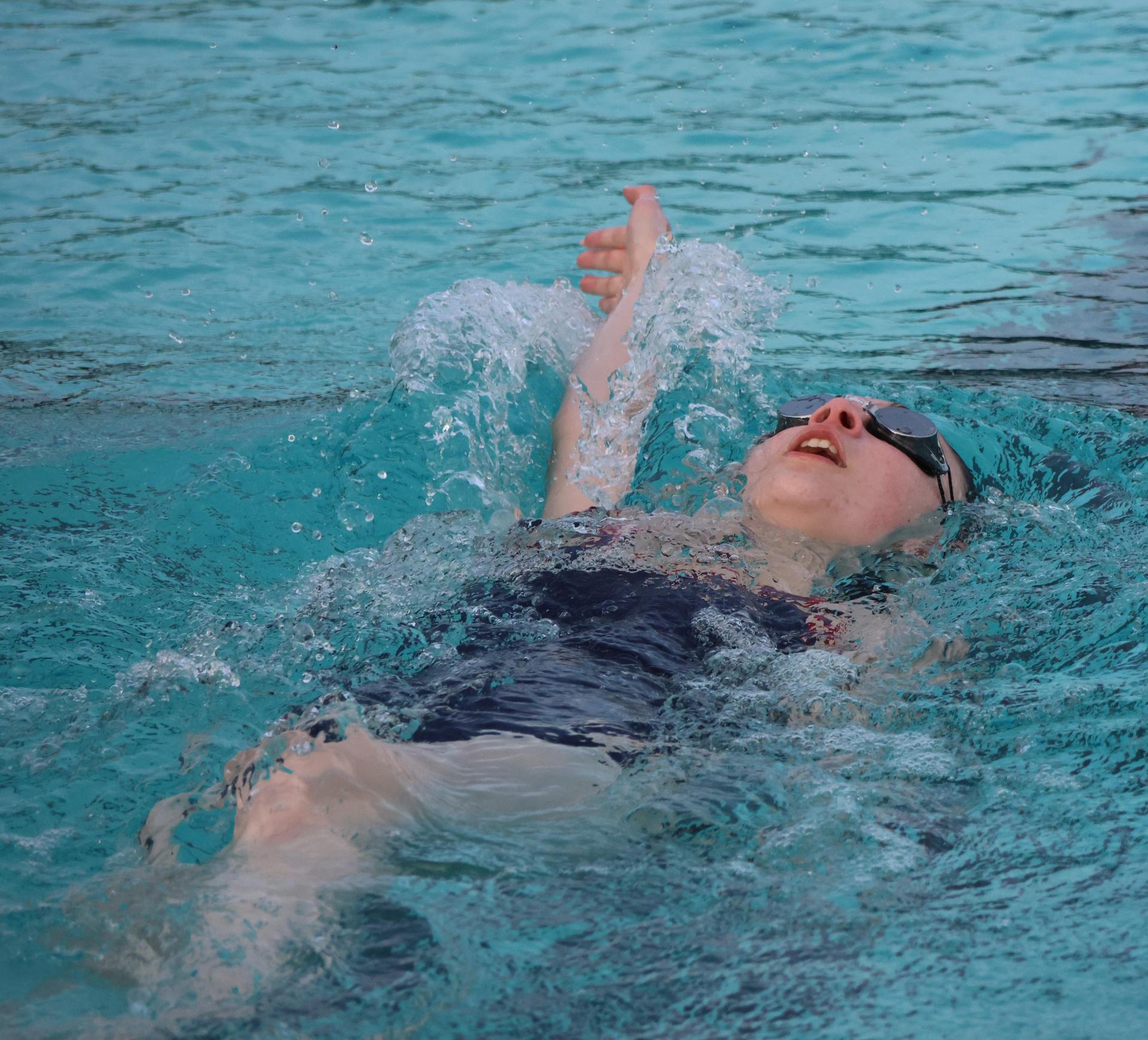 Trinity Bawdon swimming