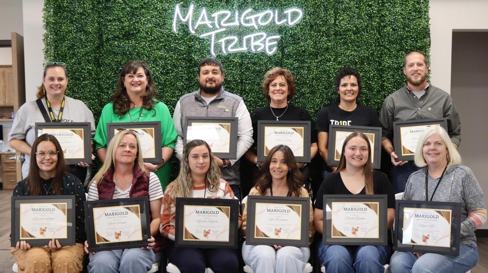 The Marigold Award recipients from Seminole ISD's second Marigold Luncheon