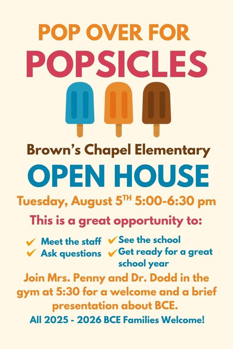 Pop In for Popsicles and an Open House!