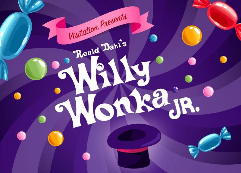 Willy Wonka Jr Title with Candy