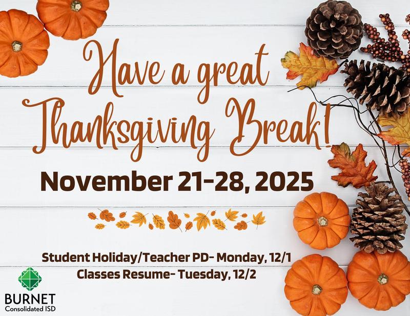 Thanksgiving Break Featured Photo