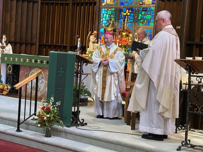 Bishop Waltersheid and priests