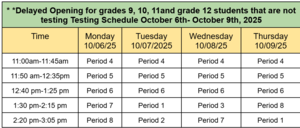 NJGPA Delaye opening schedule for non-testing students