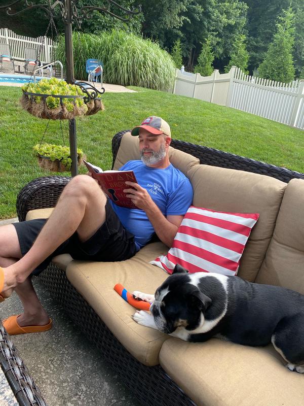 Mr. Shllenberger taking some time to read!