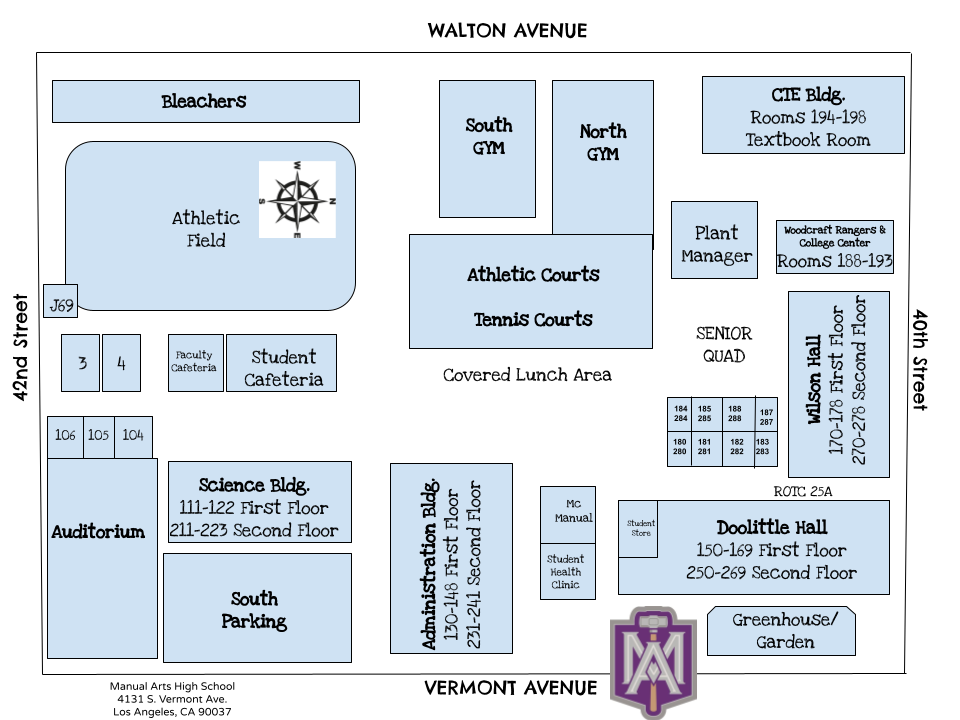 Campus Map About Us Manual Arts High School
