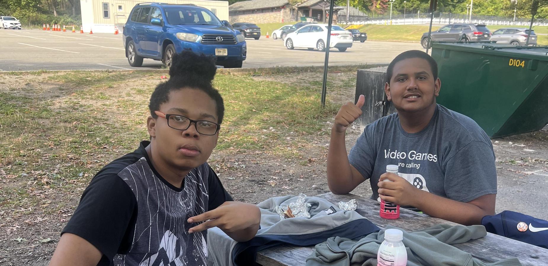 Students at Bear Mountain Trip.