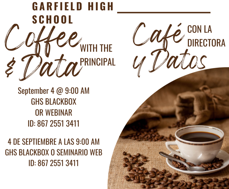 flyer for coffee with principal