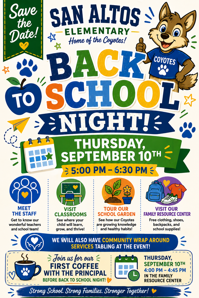 San Altos Back to School Night Featured Photo
