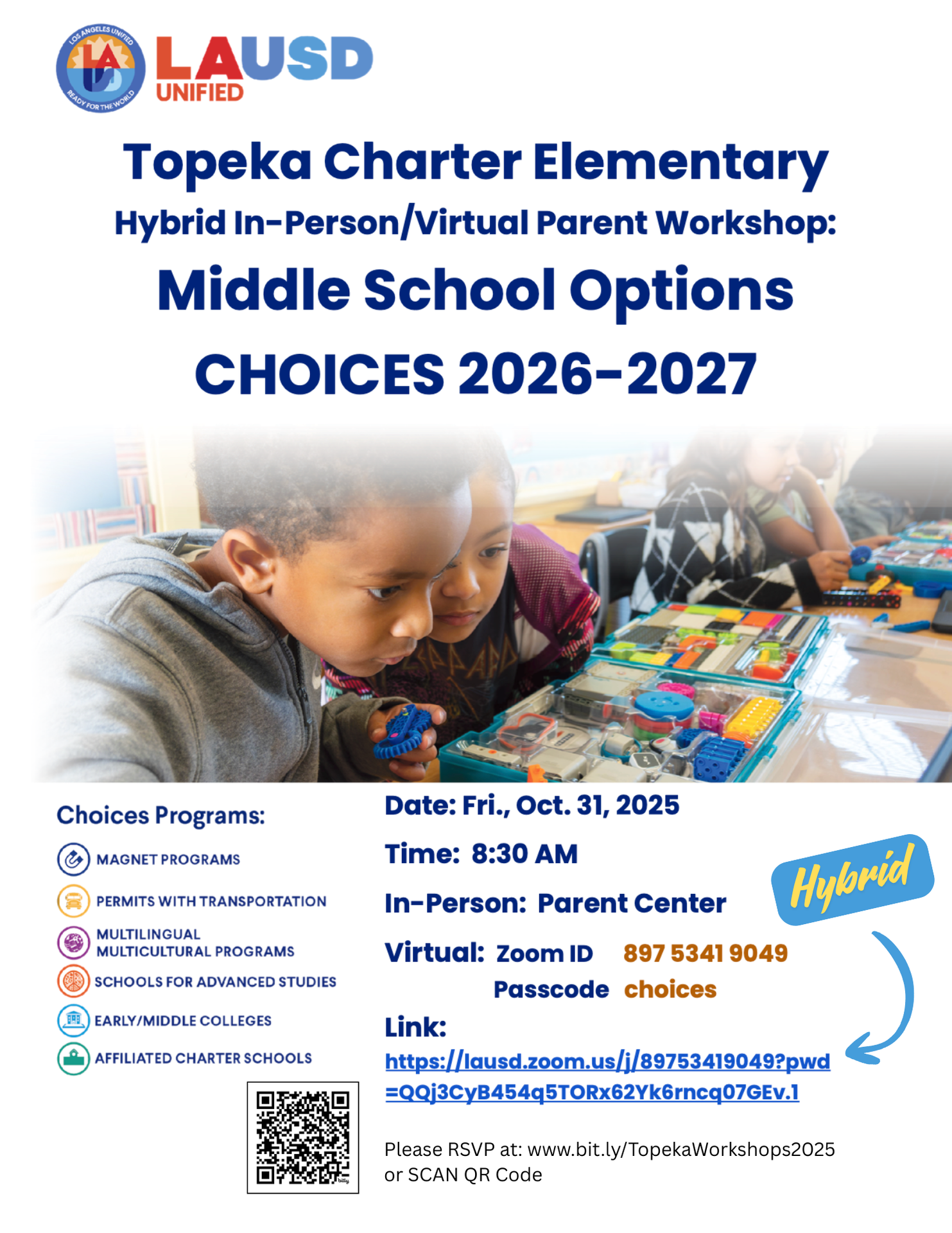 CHOICES Workshop Flyer