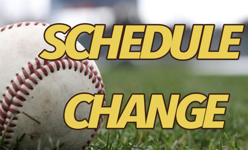 baseball schedule change