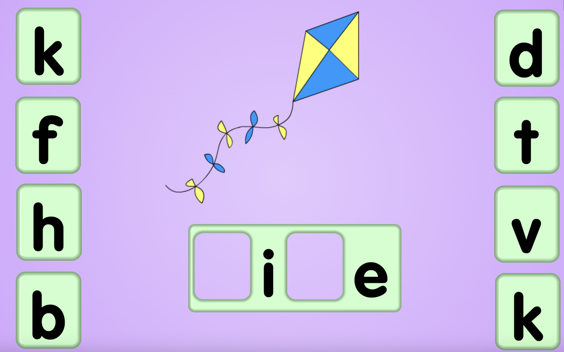 Starfall Make a Word Long e