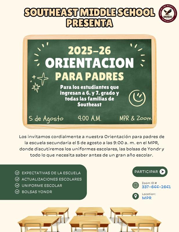 Orientation flier