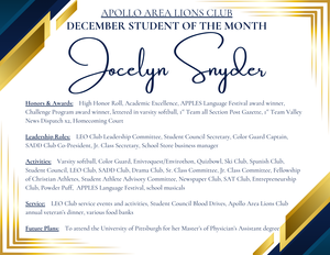 Student of the Month