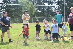 Field day kids having fun.