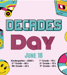 June 18th- Decades Day