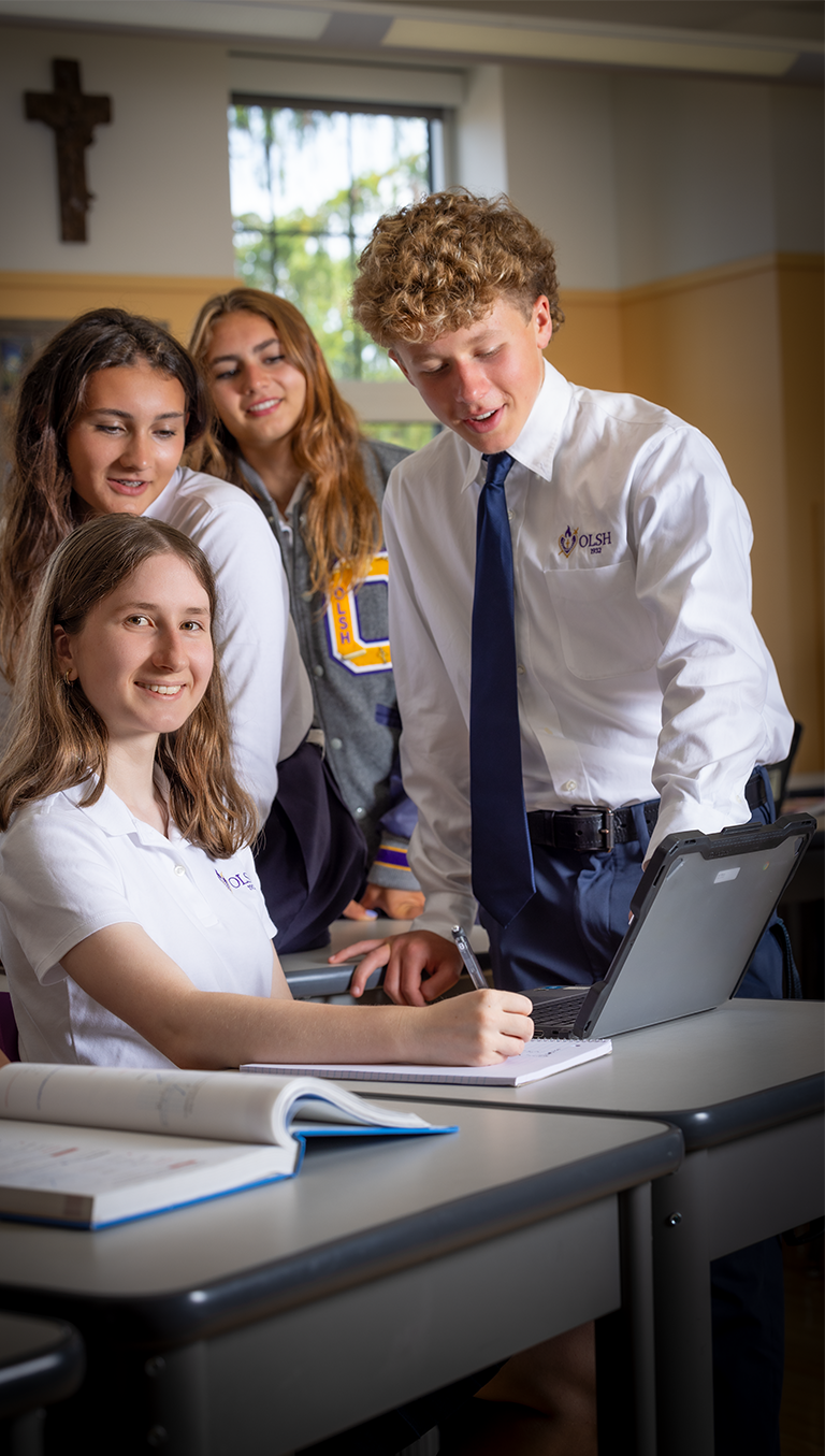 OLSH students in classroom
