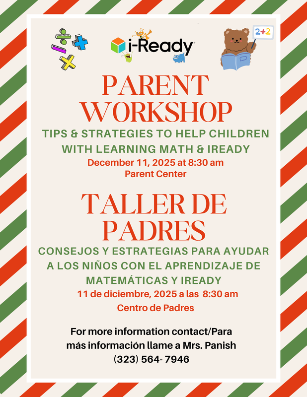 Parent Workshop: Math/Taller De Padres: Matemáticas Featured Photo