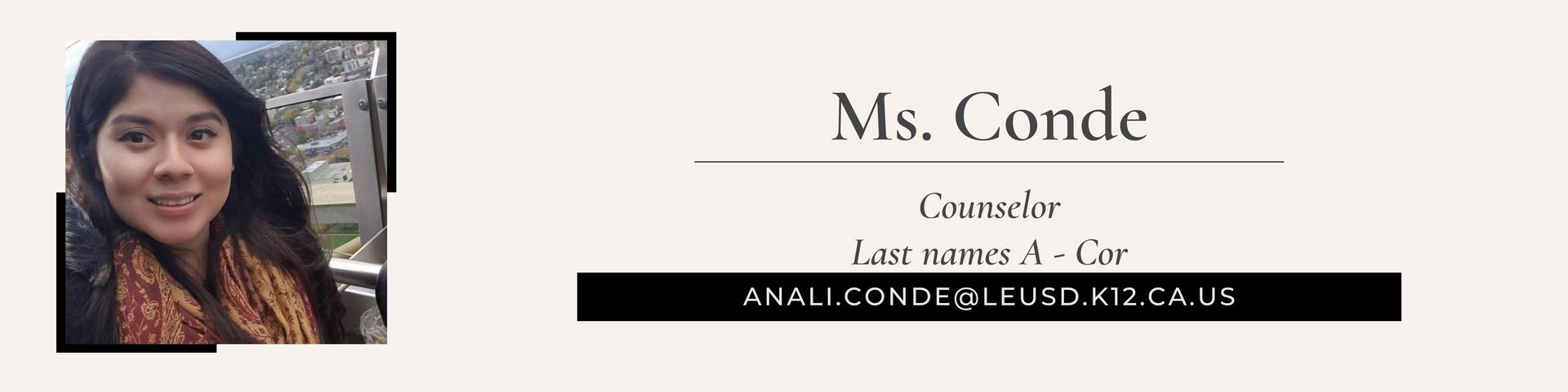 Ms. Conde