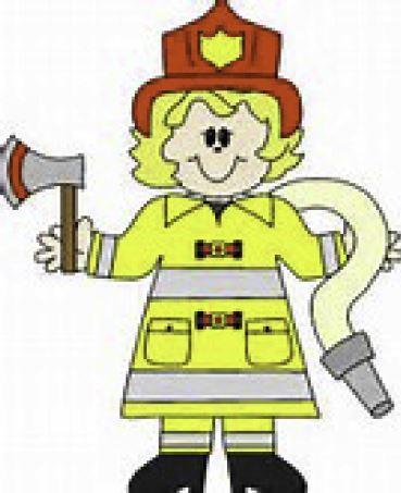 clip art of female firefighter